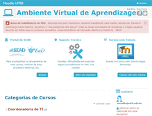 Tablet Screenshot of moodle.ufrb.edu.br